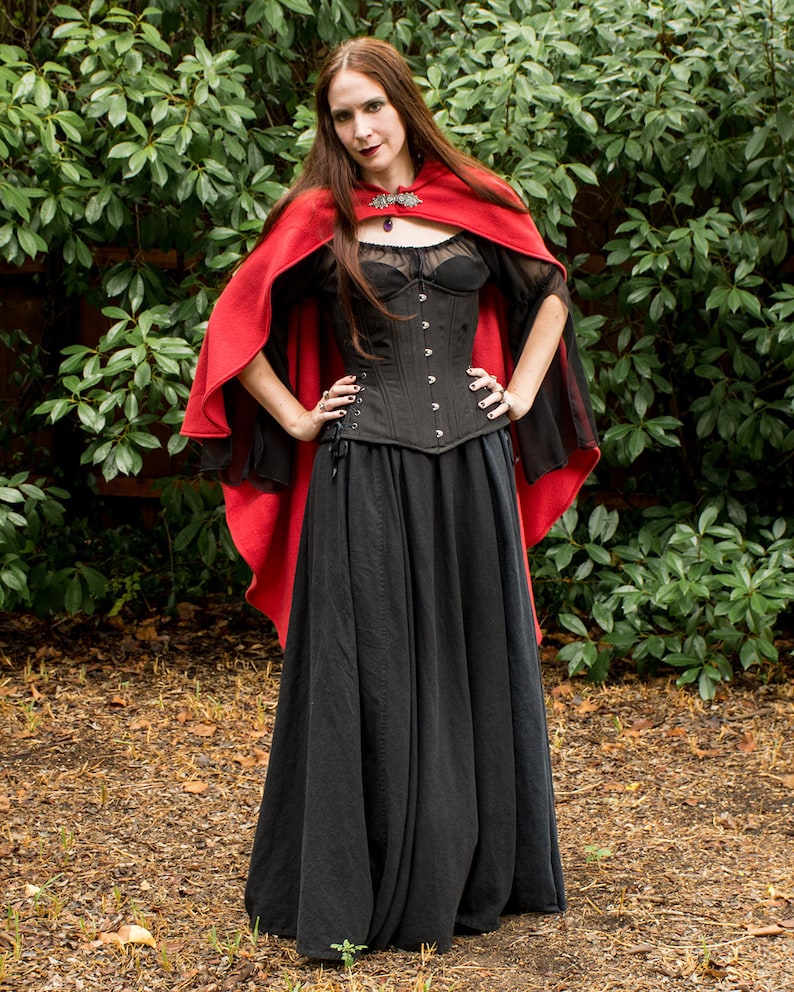 Red Rogue Cape Halloween Costume Little Red Riding Hood - Etsy