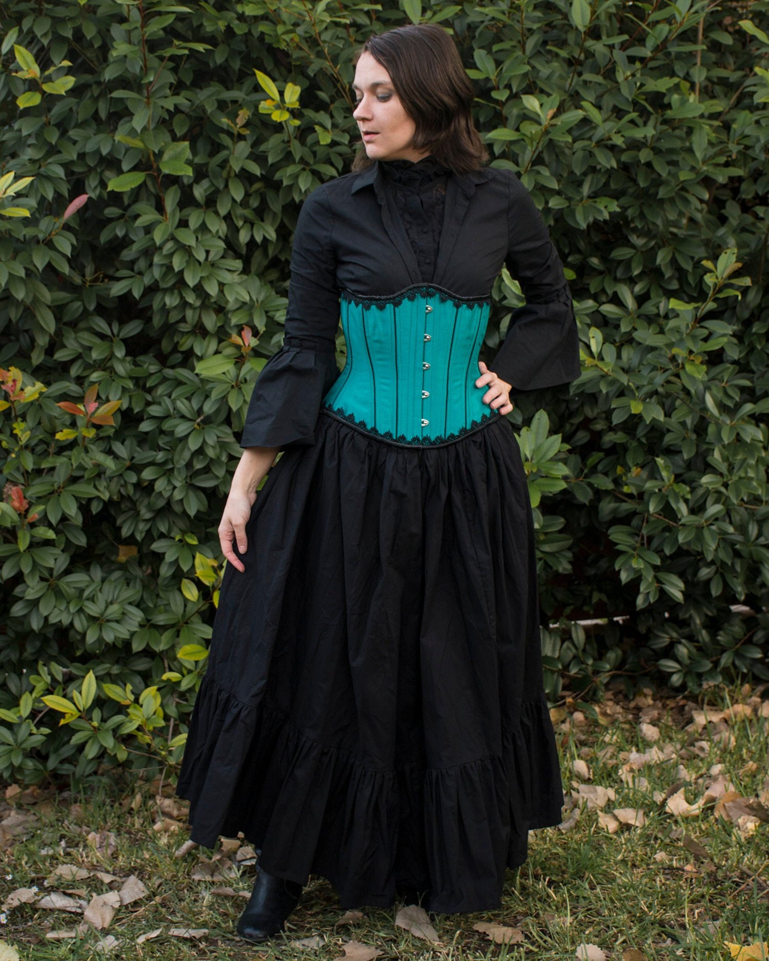 Black Cotton Ruffle Underskirt Cotton Petticoat | Etsy