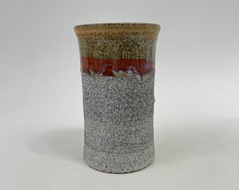 Dragonfruit Tumbler ~ Wheel Thrown Tumbler ~ Handleless Mug ~ Handmade Ceramic Tumbler