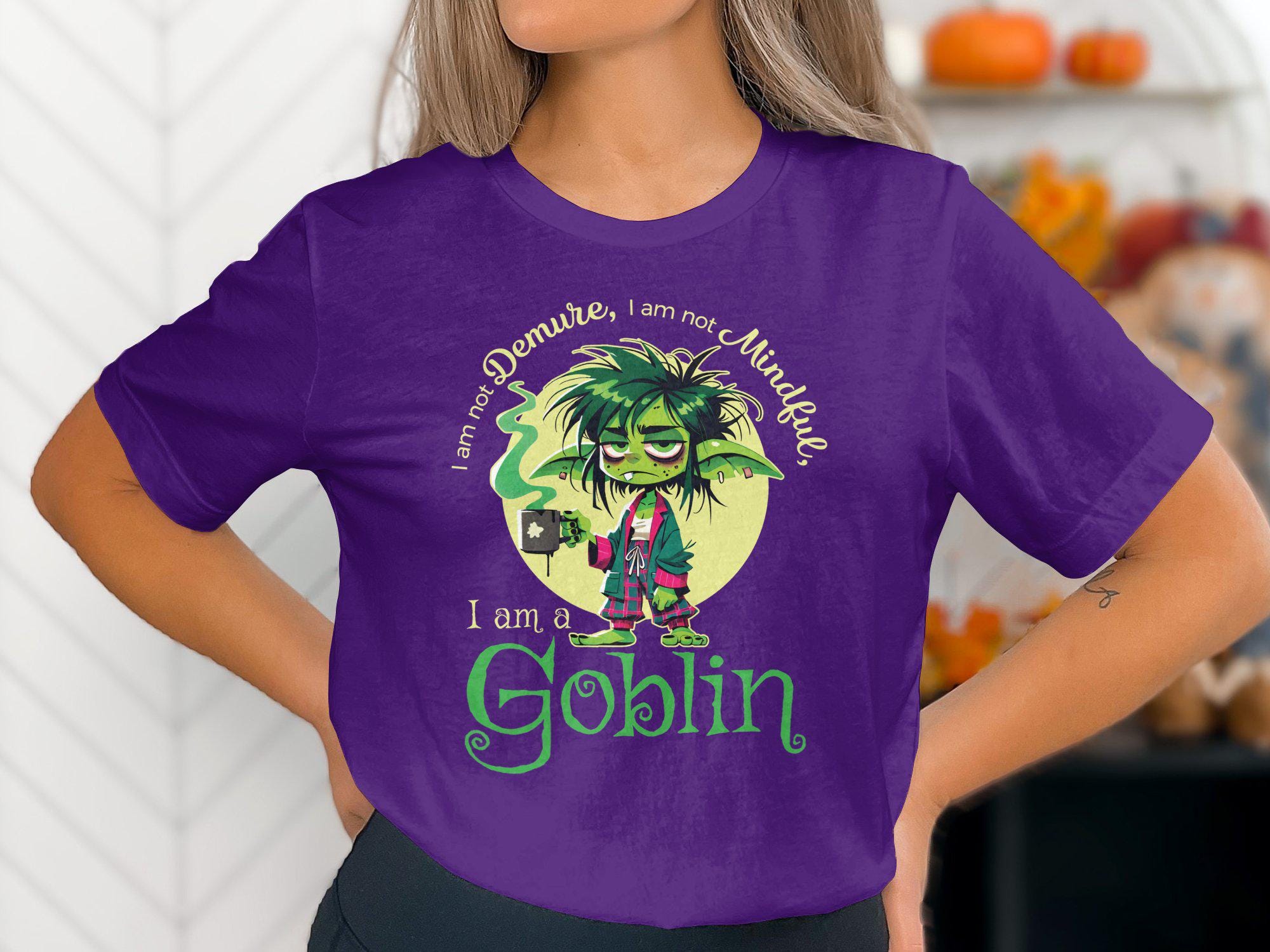 Exhausted Goblin T-shirt – Chaotic Humor, Goblincore Tee - Etsy