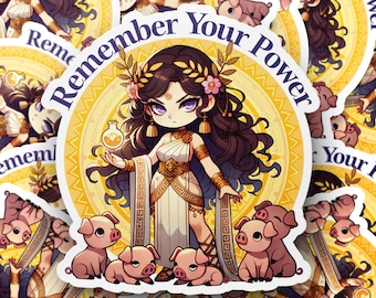 Circe Sticker | Odyssey and Greek Mythology Feminist Decal
