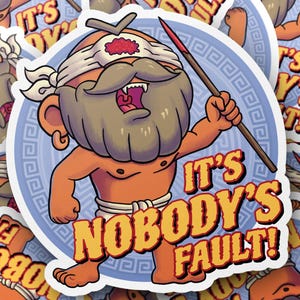 Polyphemus Vinyl Sticker: Funny Greek Mythology Cyclops Decal