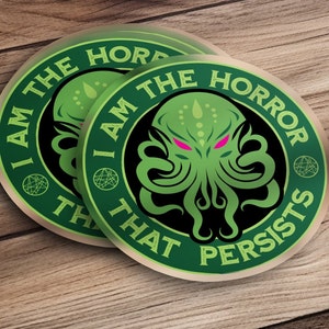 Cthulhu Horror Sticker: Lovecraft Fan Gift