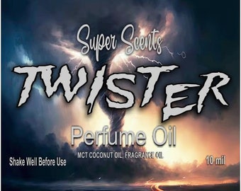 Twister Perfume Oil Fragrance Roll On 10ml Strong Unique Scent by Super Scents Night Air, Rain and Dirt scented.