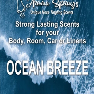 Unique Ocean Breeze Body Spray All Natural Body/Room/Car Spray 4 oz by Super Scents FREE SHIPPING
