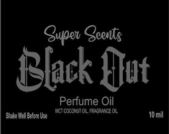 Black Out Perfume Oil Fragrance Roll On 10ml Strong Unique Scent by Super Scents Blackberry Bay scented