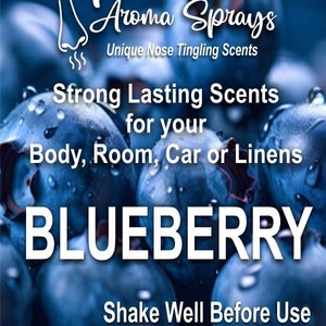 Unique Blueberry Spray All Natural Body/Room/Car Spray 4 oz by Super Scents FREE SHIPPING