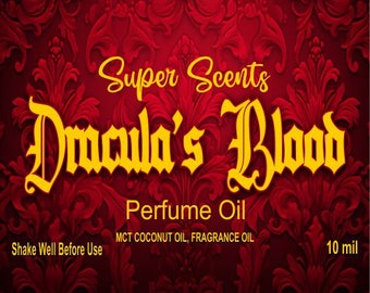 Dracula's Blood Parfümöl Duft Roll On 10ml Starker Einzigartiger Duft von Super Scents Blutorange und Goji Beere duftend