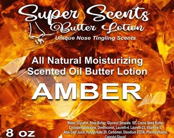Super Scents All Natural Hand & Body Moisturizing Butter Lotion 8 oz Ambergeur GRATIS VERZENDING