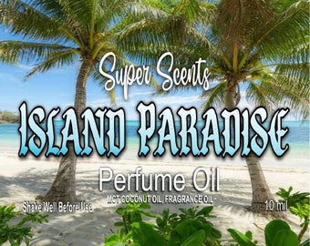Island Paradise Perfume Oil Fragancia Roll On 0.3 fl oz fuerte aroma único por Super Scents