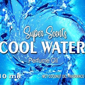 Cool Water Perfume Oil Fragrance Roll On 10ml Strong Unique Scent by Super Scents