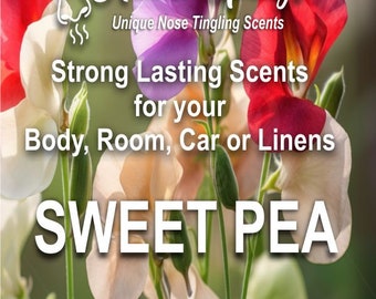 Unique Sweet Pea Spray All Natural Body/Room/Car Spray 4 oz by Super Scents FREE SHIPPING