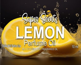 Lemon Perfume Oil Fragrance Roll On 10ml Strong Unique Scent by Super Scents