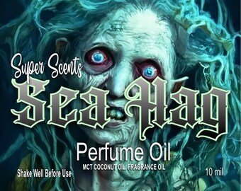 Olejek perfumowany Sea Hag w kulce 10 ml. Mocny, wyjątkowy zapach marki Super Scents. Drewno dryftowe i sól morska z nutą paczuli
