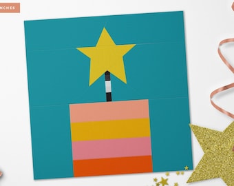 Birthday Quilt Block | Foundation Paper Piecing