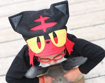 Litten Pokemon Fleece Costume Hat Sewing Pattern (Kid-Adult)