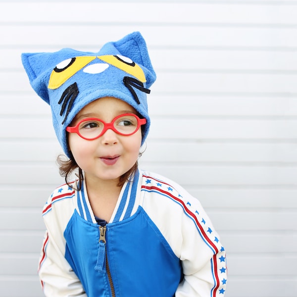 Pete the Cat | Fleece Hat Sewing Pattern | Kid Size - Adult | Costume