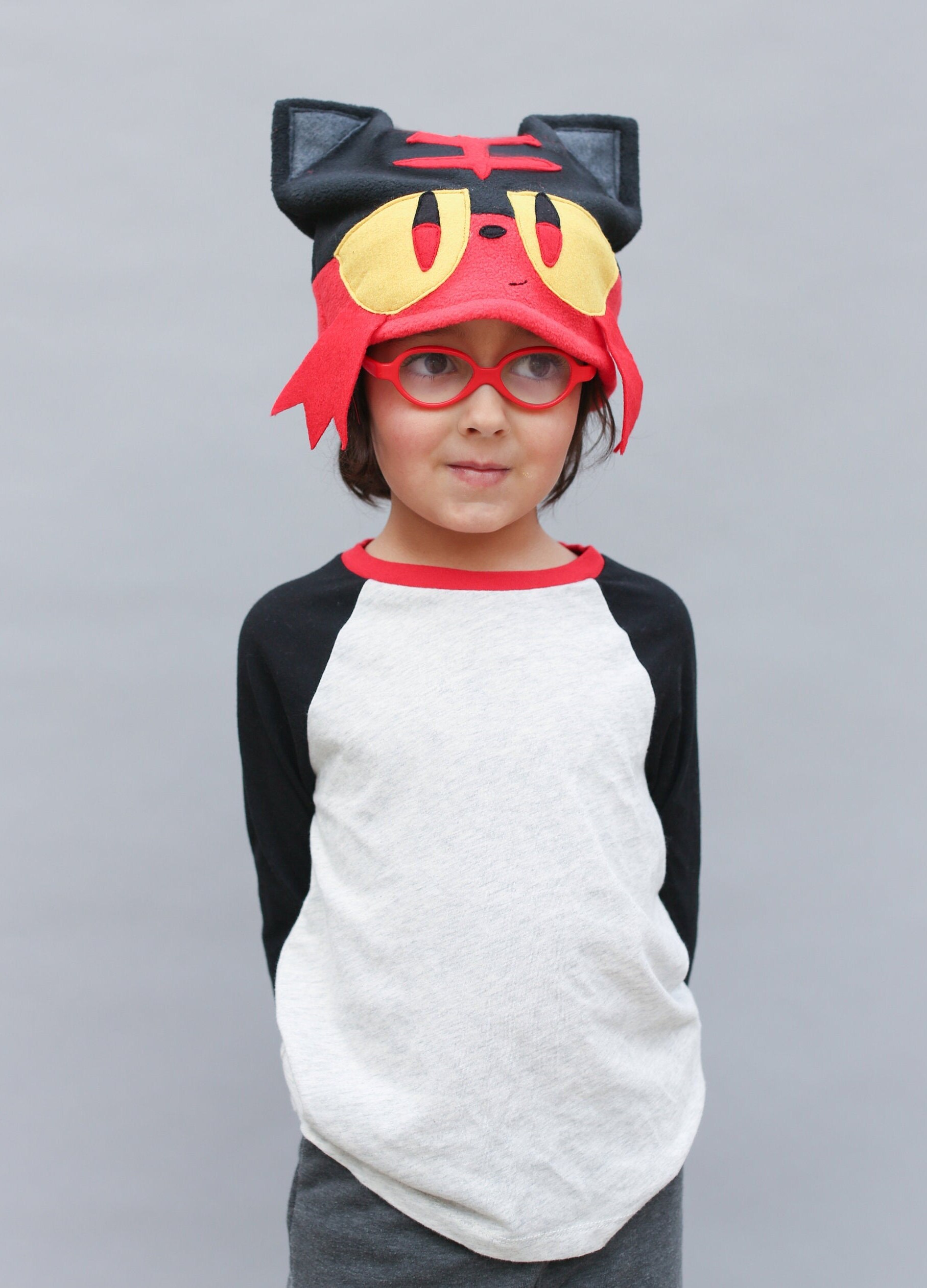 Litten Pokemon Costume Hat Pattern Pokemon Fleece Hat Sewing Pattern