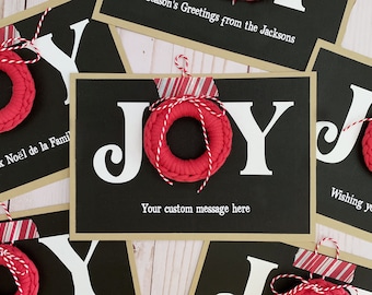 Crochet Wreath Ornament Pattern | Printable Holiday Card (PDF)
