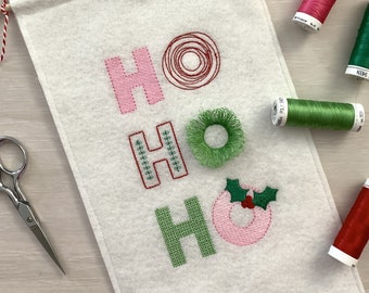 Modern Christmas Machine Embroidery Design ITH