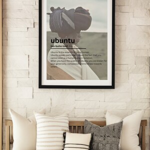 UBUNTU DEFINITION ART, Printable Wall Art, Home Decor Mama zdjęcie 1