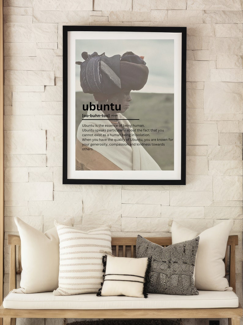 UBUNTU DEFINITION ART, Printable Wall Art, Home Decor Mama zdjęcie 1