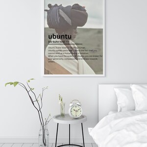 UBUNTU DEFINITION ART, Printable Wall Art, Home Decor Mama zdjęcie 4