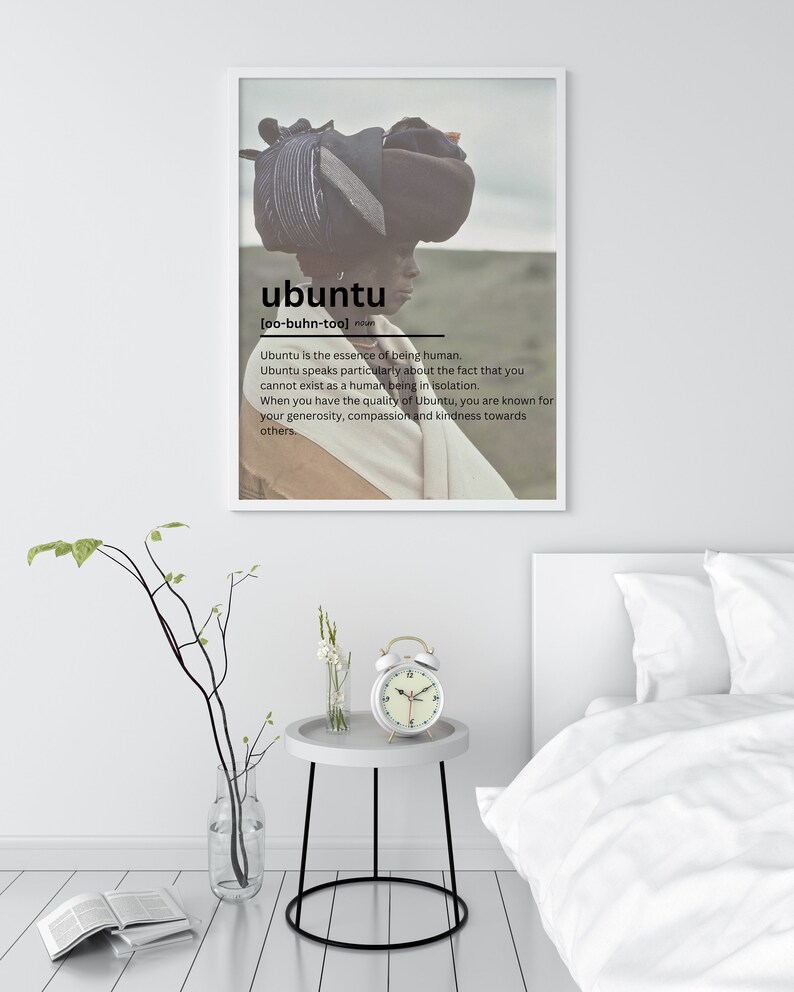 UBUNTU DEFINITION ART, Printable Wall Art, Home Decor Mama zdjęcie 4