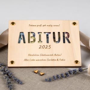 Regalo in denaro personalizzato | Diploma di maturità, Abitur, ABI e diplomati | Regalo in compensato di pioppo | Lotte Anton Hofmeister