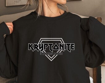 3 Doors Down Groupe de rock, Kryptonite, rock vintage, T-shirt de groupe de rock, Streetwear, T-shirt graphique, t-shirt rocker, Chemise de groupe, Vêtements de concert, Classique
