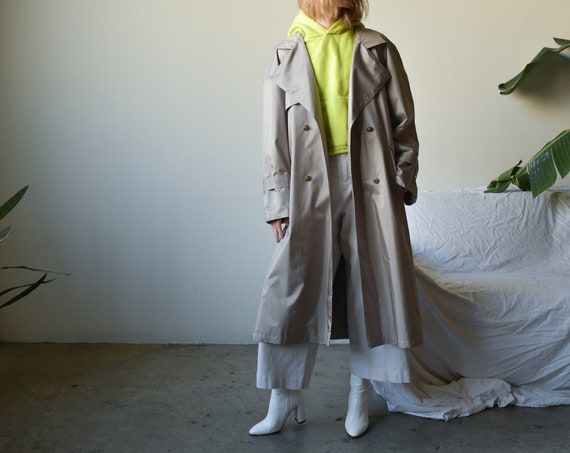 2867o / beige oversized trench coat / belted trenc