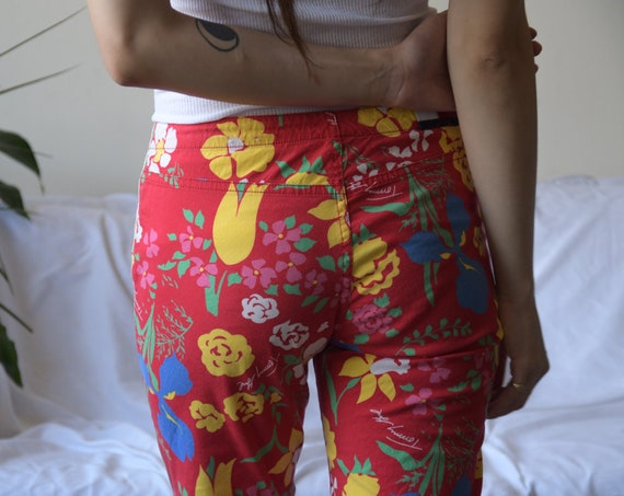 5715t / TOMMY HILFIGER cotton floral print cropped