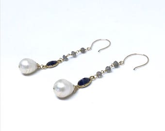 Cultured South Sea Pearl Pendant Earrings