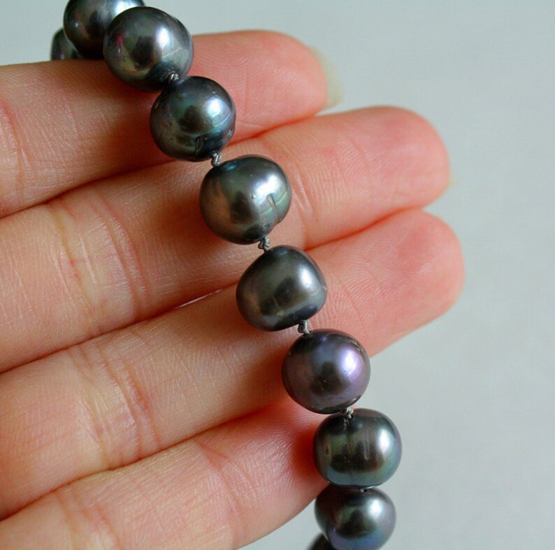 freshwater pearl necklace etsy