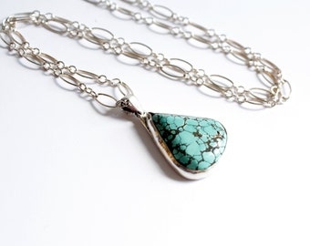 Bezel Set Turquoise necklace