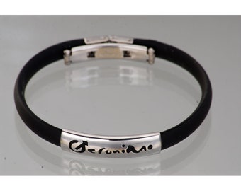 Geronimo Stainless Steel Bracelet Unisex Black Sport