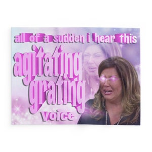 Abby Lee Miller Jojo Siwa Karma Rockstar TikTok Meme Divertente Virale All of The Sudden I Sento Questa Voce Agitante E Grattugiante Coperta Banner