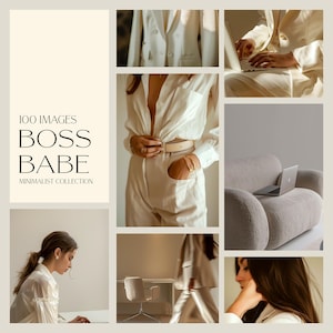 100 Female Entrepreneur Stock Images, Lifestyle Images, Social Media Marketing, Boss Babe, AI, Home Office, Minimalist, Business Woman,