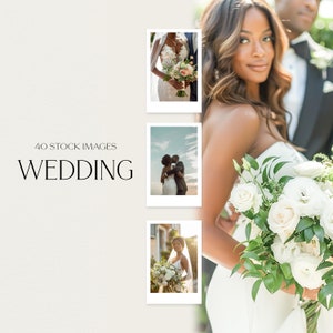 40 Wedding Stock Images, Wedding Couple, Midjourney AI Photos JPG, Social Media Stock Photos, Wedding Photography, Black Love, Melanin