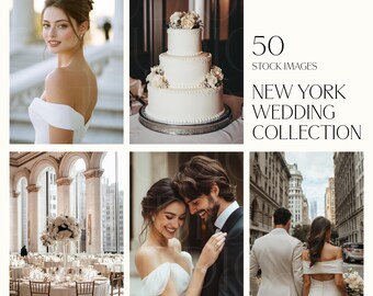 50 Wedding Stock Images, New York City Wedding, Bridal Stock Photos, AI Images, Wedding photography, AI Stock Images, Wedding Stock Photos