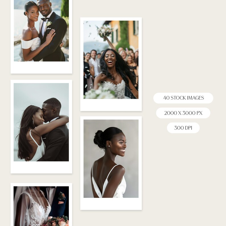 May include: Four images of a Black couple on their wedding day. The first image shows the couple embracing, the second image shows the bride laughing as she walks down the aisle, the third image shows the couple kissing, and the fourth image shows the bride smiling and looking over her shoulder.