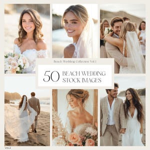 50 Beach Wedding Stock Images, AI Images, Wedding Stock Images, AI Stock Images, Wedding Photography, Wedding couple, Photos for Instagram
