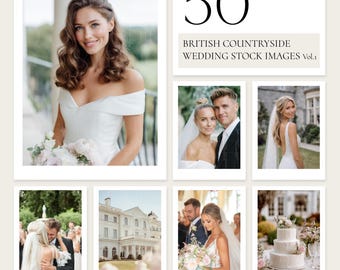 50 British Countryside Wedding Stock Images, AI Images, Wedding Stock Photos, AI Stock Images, Wedding Photography, Wedding couple, Bridal