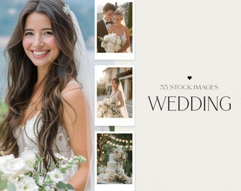 35 Wedding Stock Images, Social Media Marketing, Midjourney AI Photos, Photos for Instagram, Website, Branding & Email, Wedding Inspiration
