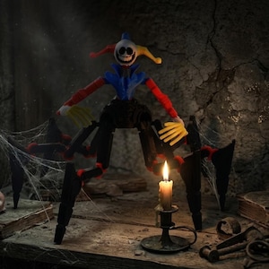 Figura de acción de monstruo de terror impresa en 3D con articulaciones móviles, adorno de escritorio, juguete antiestrés, regalo para fans de los videojuegos.