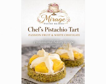 Receta de tarta de pistacho (PDF) - Pastelería de Oriente Medio - Guía de repostería profesional