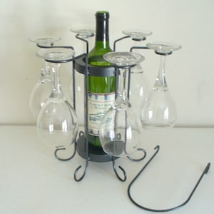 6-Glass tabletop wine holder image 4
