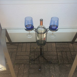 2-Glass single bottle outdoor wine holder image 2