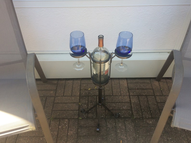 2-Glass single bottle outdoor wine holder image 2