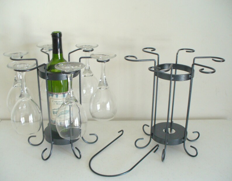 6-Glass tabletop wine holder image 2